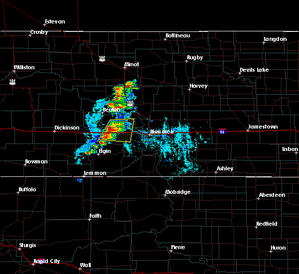 Interactive Hail Maps Hail Map for Center, ND