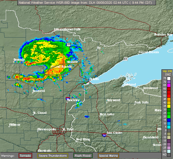 Interactive Hail Maps Hail Map for Keewatin, MN