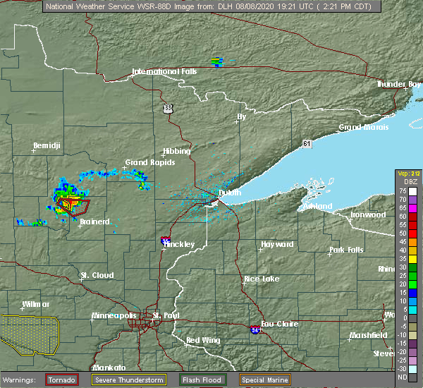 Interactive Hail Maps Hail Map for Pequot Lakes, MN