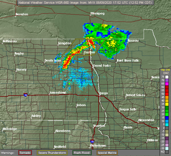 Interactive Hail Maps Hail Map for Grafton, ND