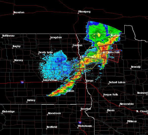 Interactive Hail Maps Hail Map for Hillsboro, ND