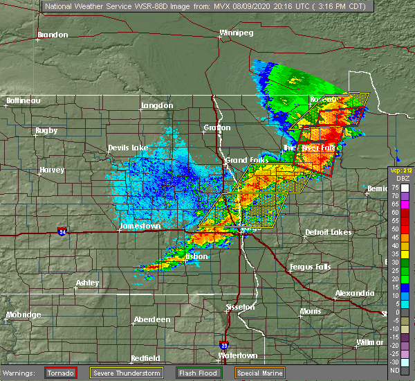Interactive Hail Maps Hail Map for Fargo, ND