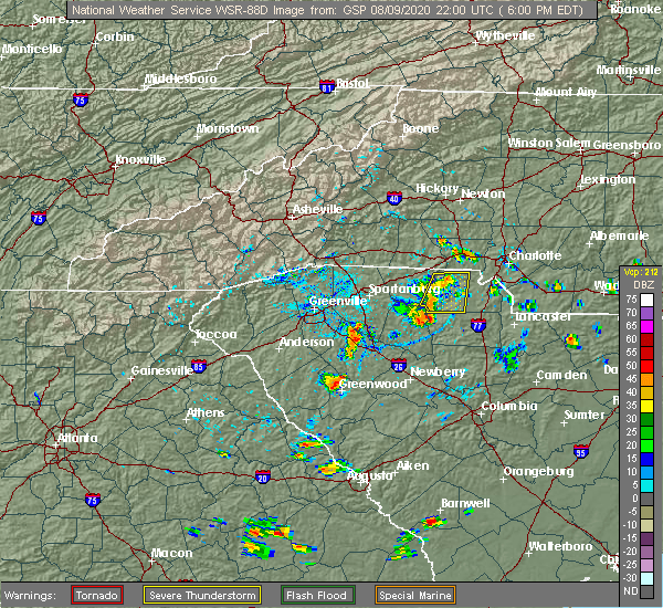 Interactive Hail Maps Hail Map for York, SC