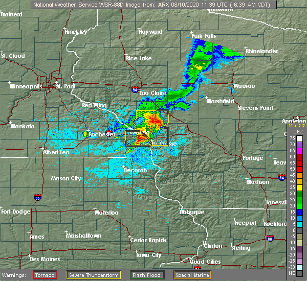 Interactive Hail Maps Hail Map for Winona, MN