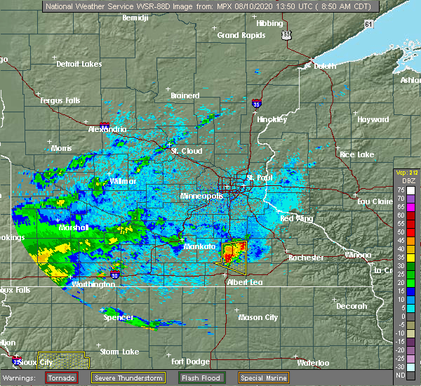 Interactive Hail Maps Hail Map for Ellendale, MN