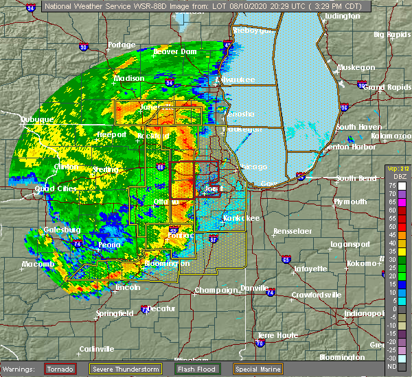 Chicago Ill Weather Map Interactive Hail Maps Hail Map for Chicago, IL