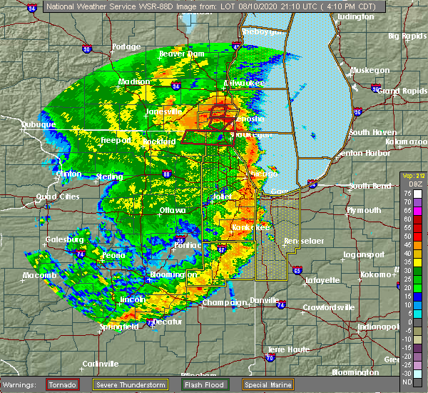 Interactive Hail Maps Hail Map for Thawville, IL