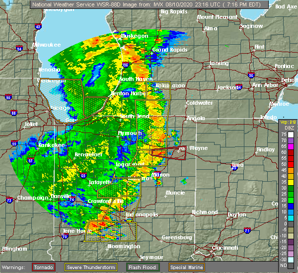 Interactive Hail Maps Hail Map for Huntington, IN