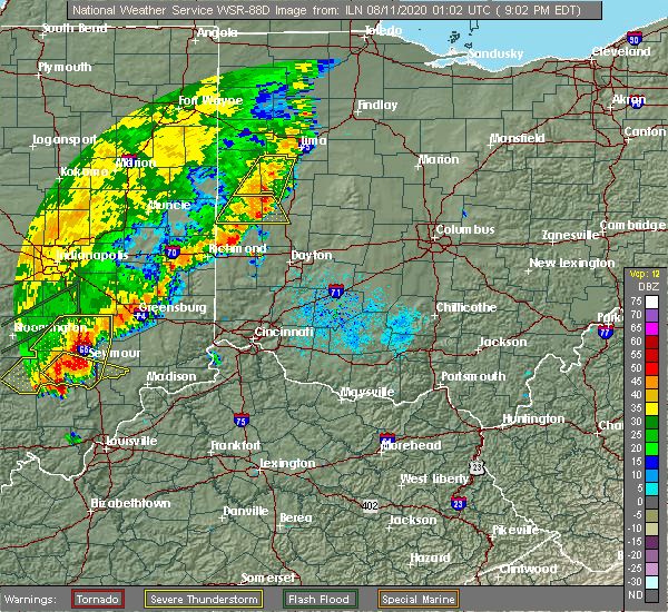 Interactive Hail Maps Hail Map for New Bremen, OH
