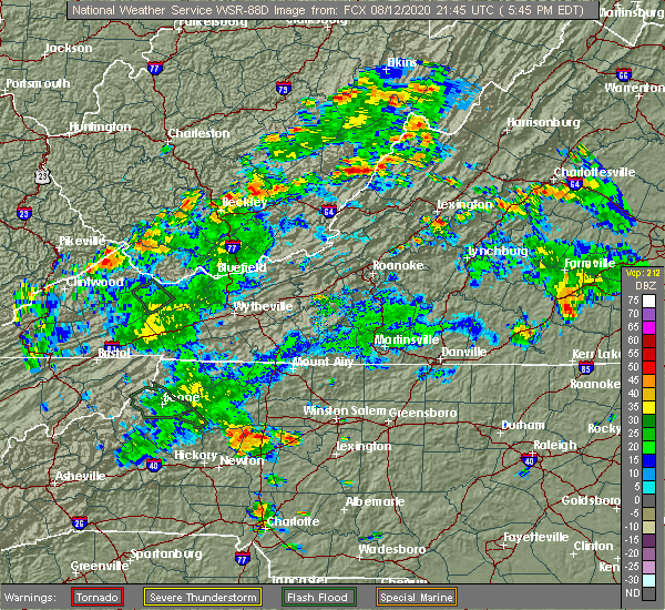 Interactive Hail Maps Hail Map for Monterey, VA