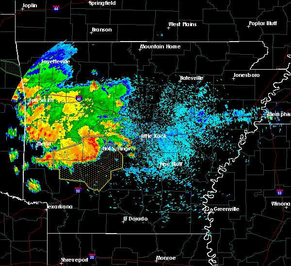 Interactive Hail Maps Hail Map for Hot Springs, AR