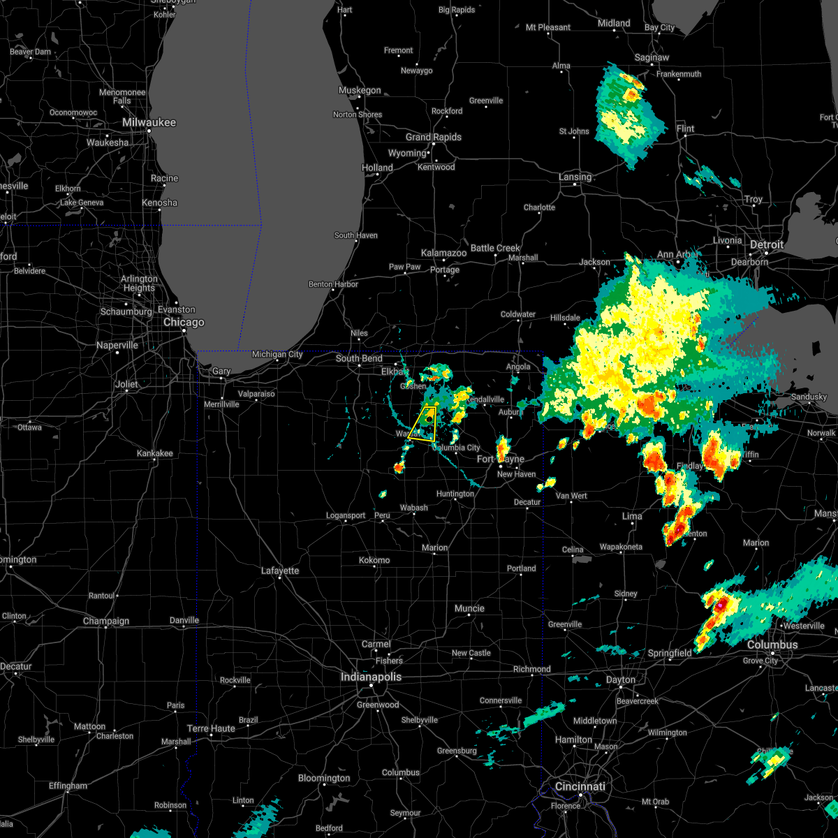 Interactive Hail Maps Hail Map for North ster, IN