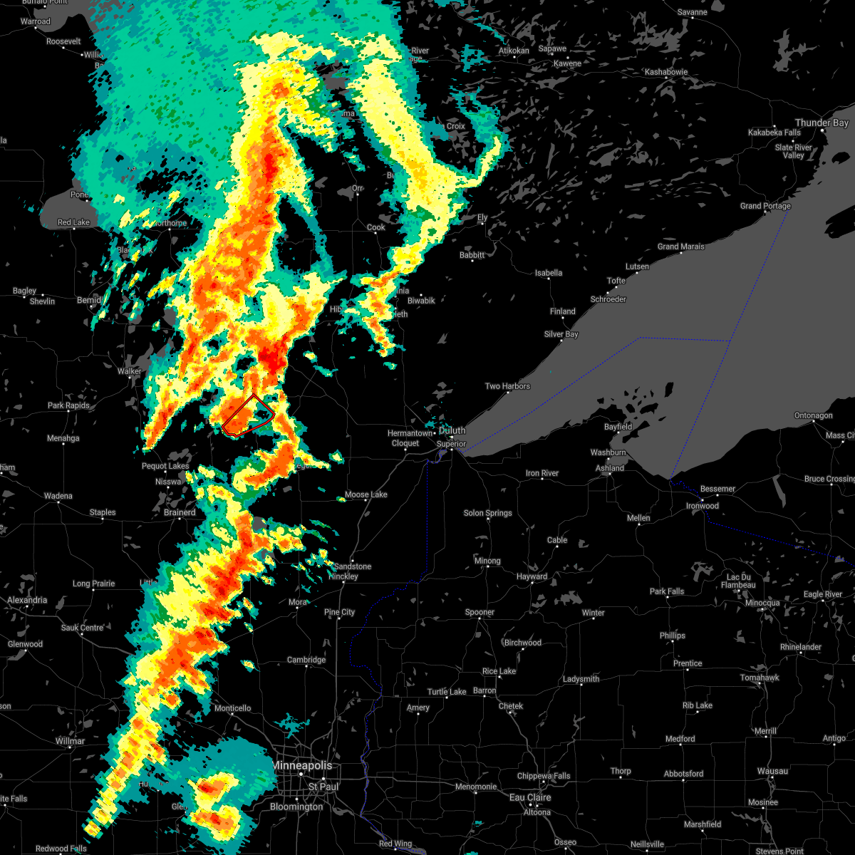 Interactive Hail Maps Hail Map for Hill City, MN