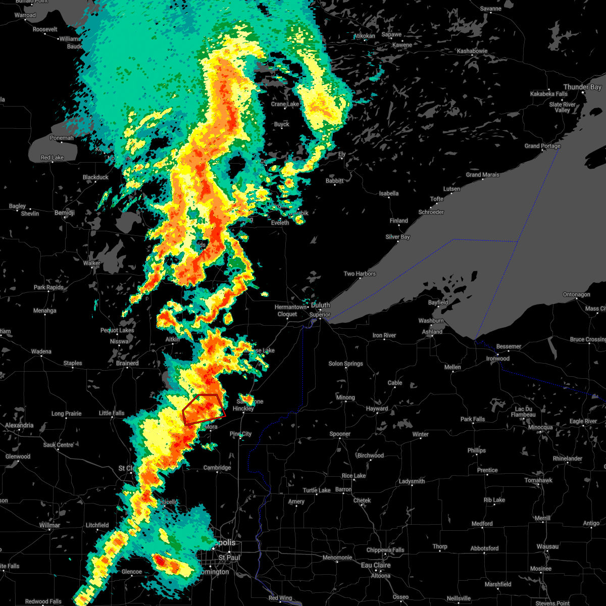 Interactive Hail Maps Hail Map for Isle, MN