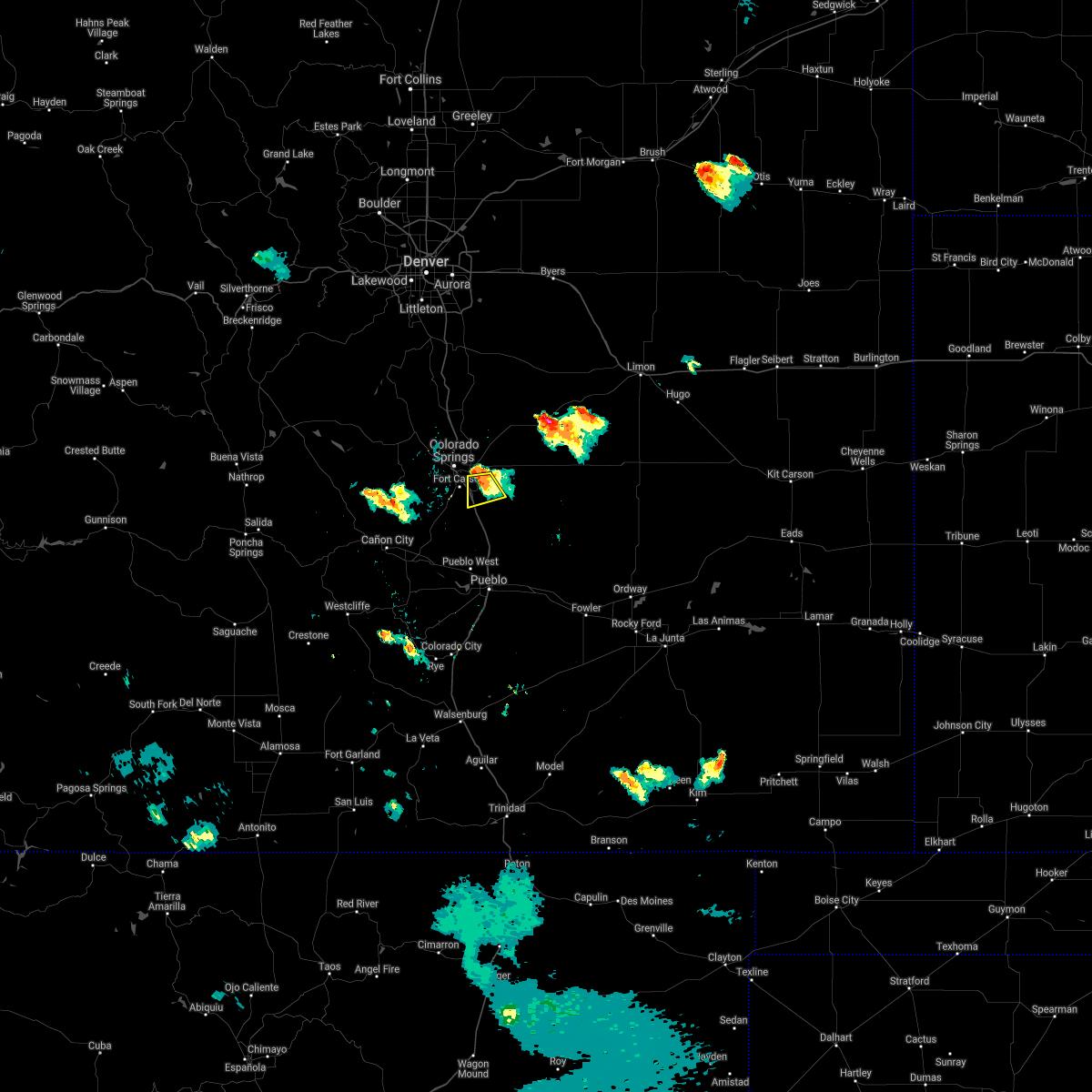 Interactive Hail Maps Hail Map for Colorado Springs, CO