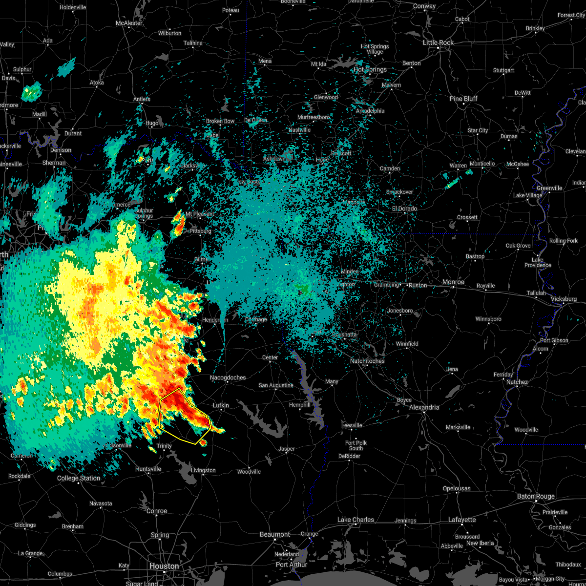 Interactive Hail Maps Hail Map for Kennard, TX