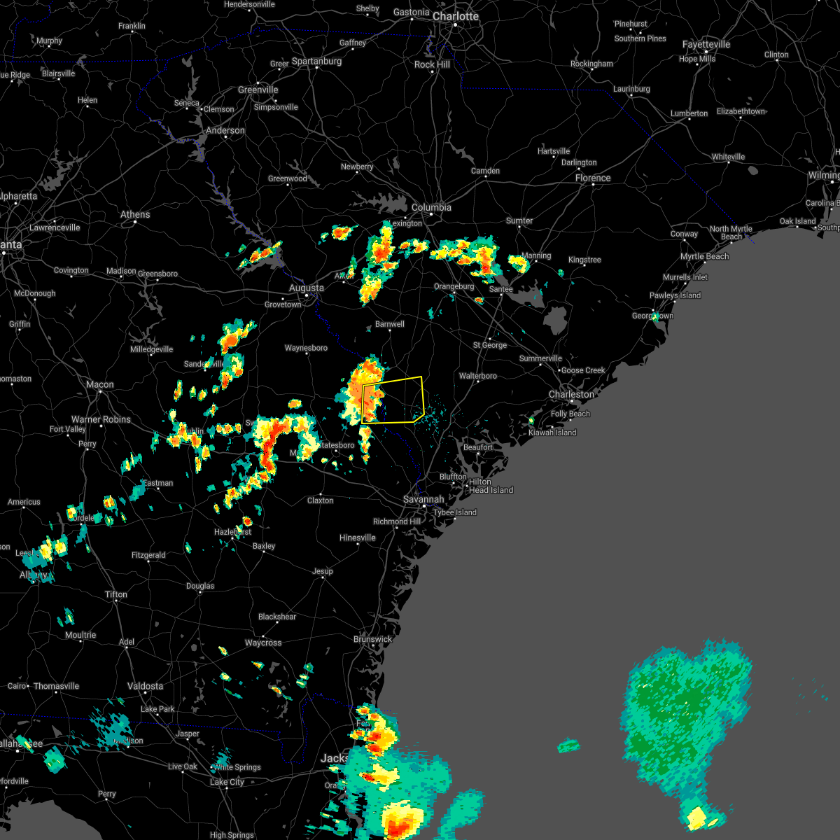 Interactive Hail Maps Hail Map for Brunson, SC
