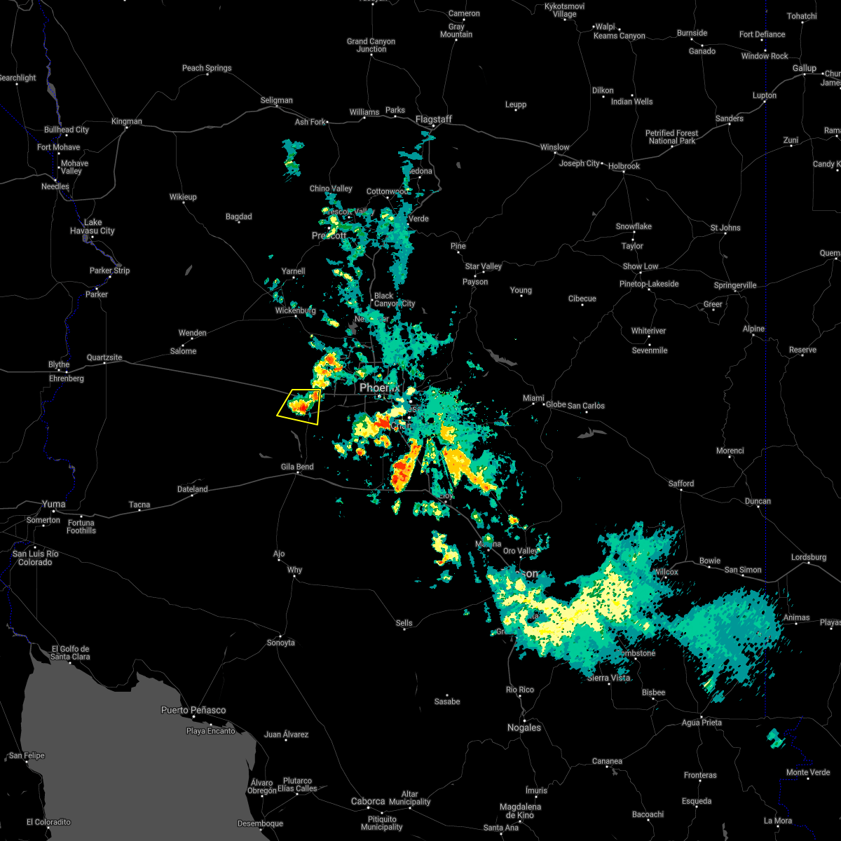 Interactive Hail Maps Hail Map for Arlington, AZ
