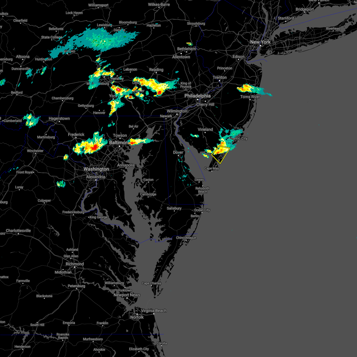 Interactive Hail Maps Hail Map for Woodbine, NJ