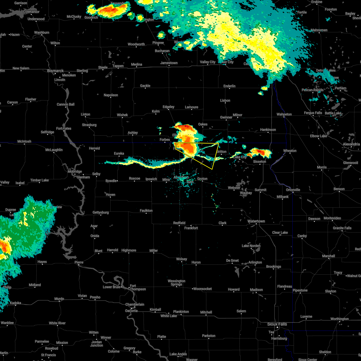 Interactive Hail Maps Hail Map for Hecla, SD