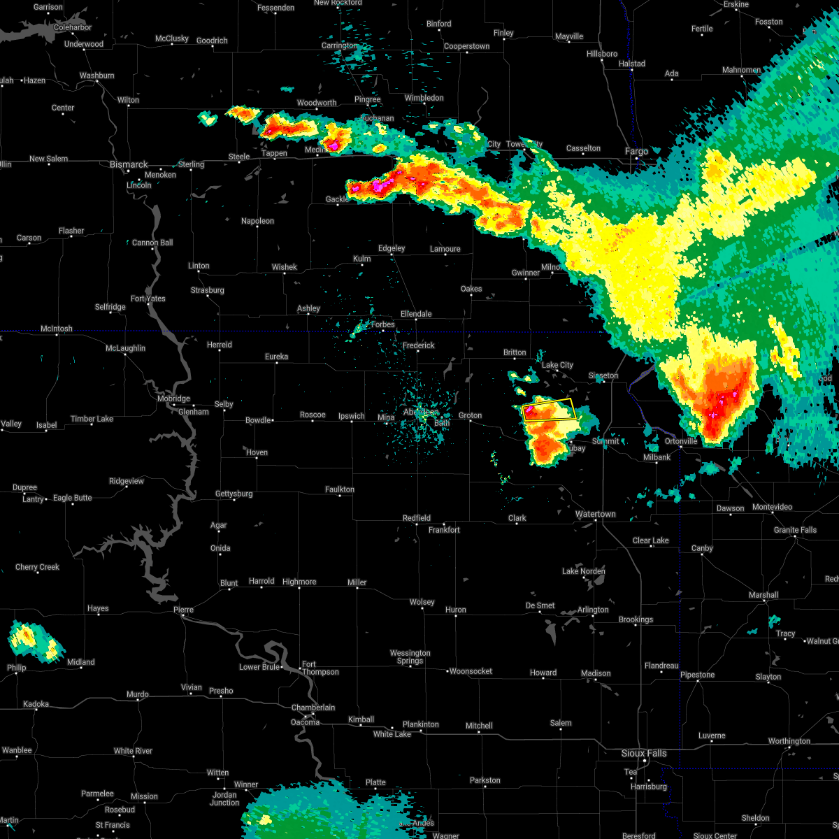Interactive Hail Maps Hail Map for Roslyn, SD