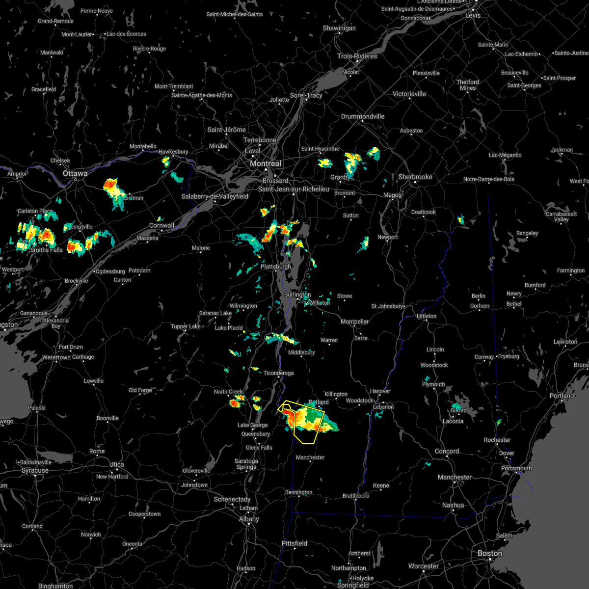 Interactive Hail Maps Hail Map for Wells, VT