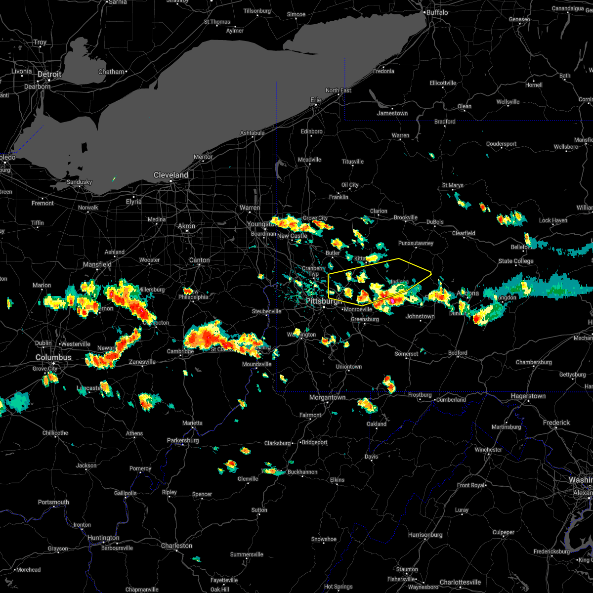 Interactive Hail Maps Hail Map for East Vandergrift, PA