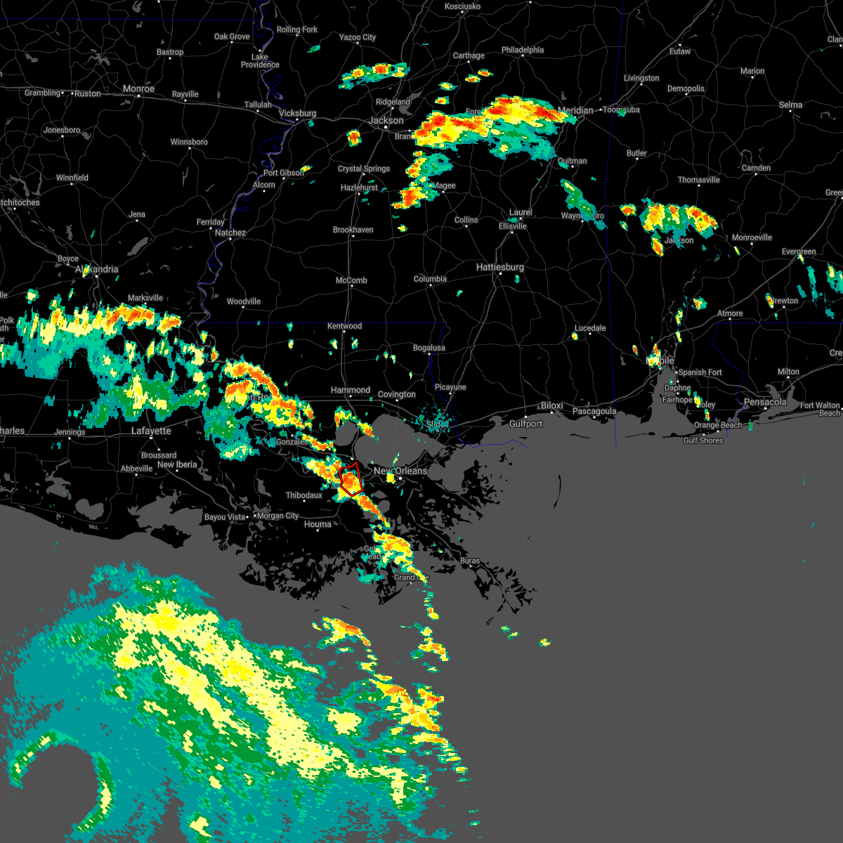 Interactive Hail Maps Hail Map for Destrehan, LA