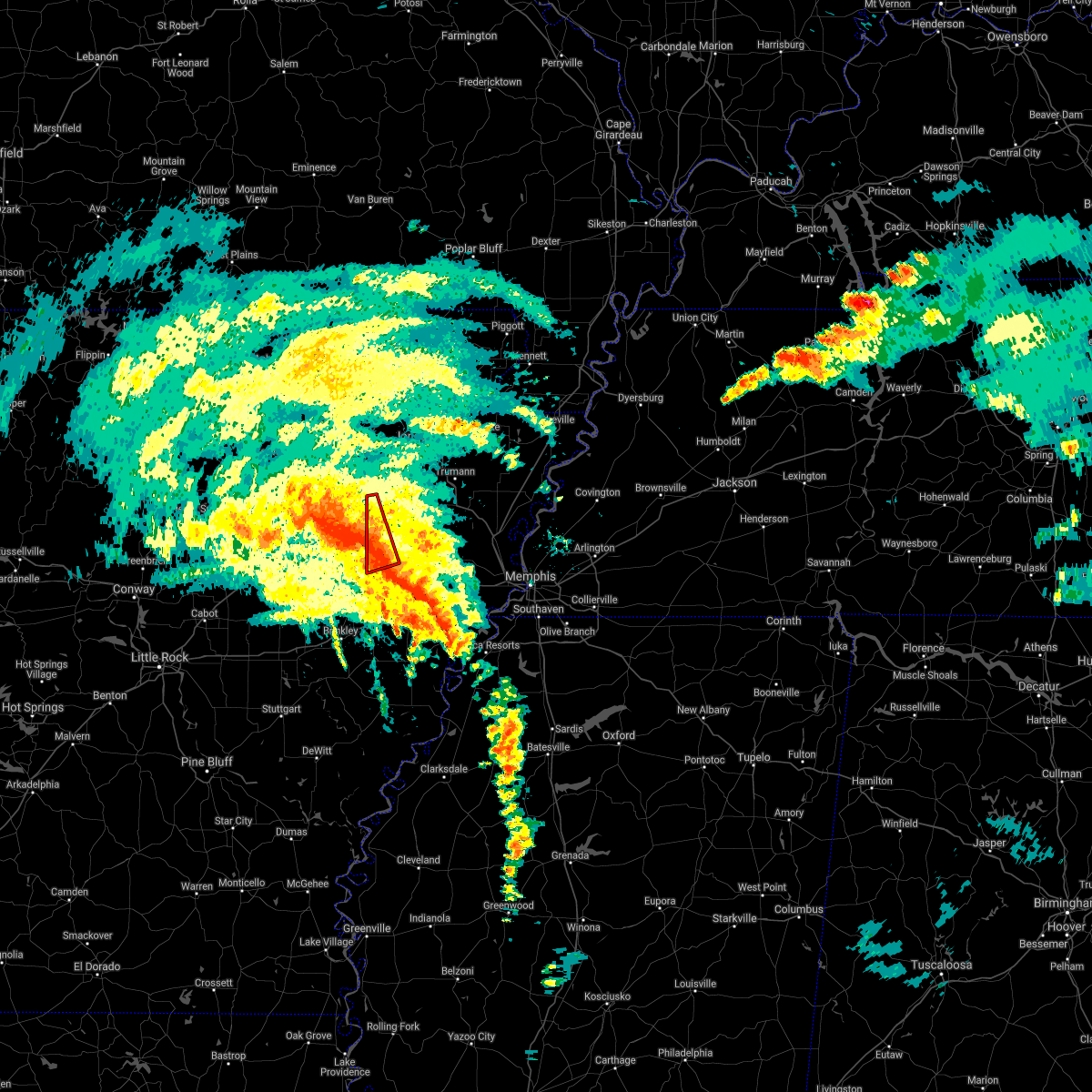 Interactive Hail Maps Hail Map for Hickory Ridge, AR