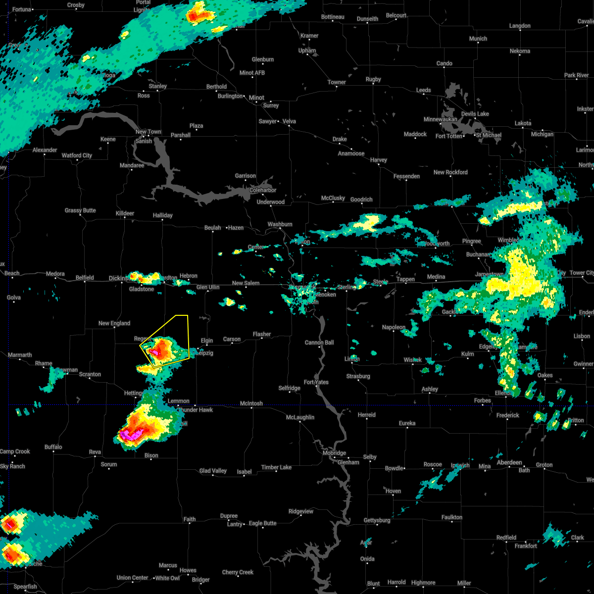 Interactive Hail Maps Hail Map for Mott, ND