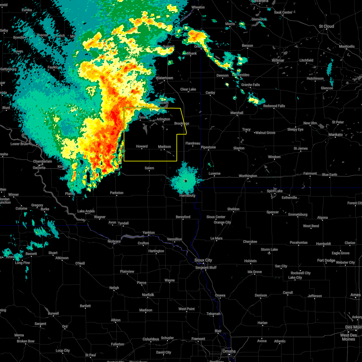 Interactive Hail Maps Hail Map for Lake Preston, SD