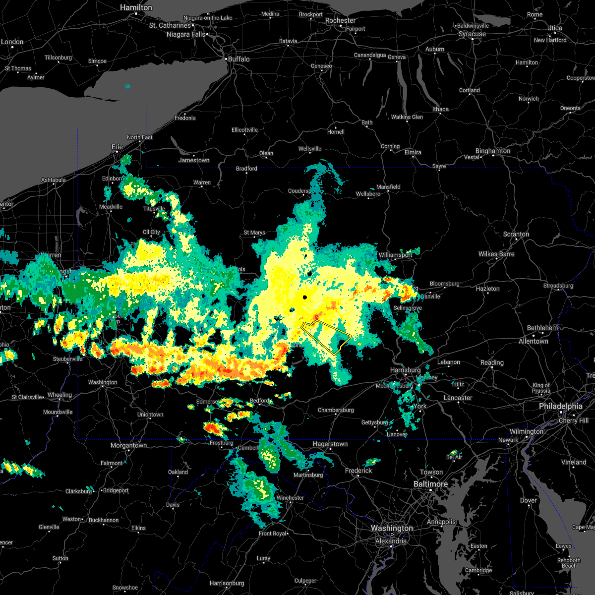 Interactive Hail Maps Hail Map for McVeytown, PA