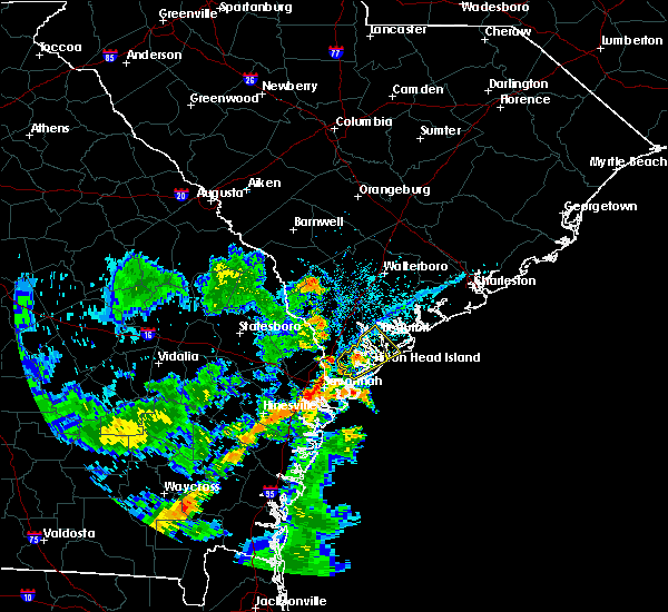Interactive Hail Maps Hail Map for Beaufort, SC
