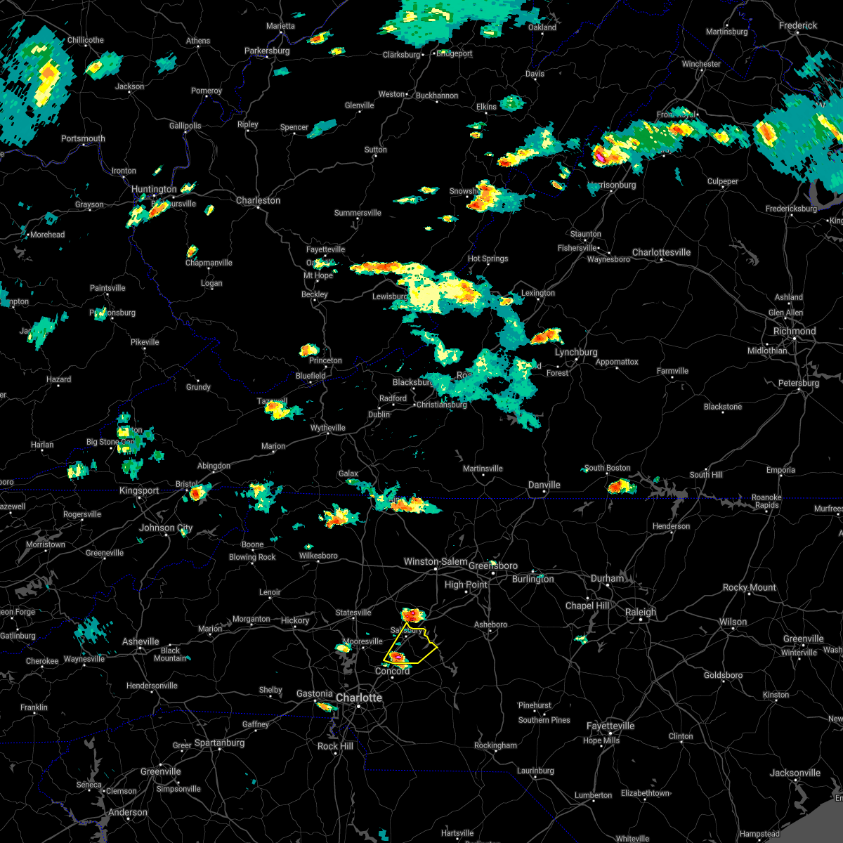 Interactive Hail Maps Hail Map for Rockwell, NC