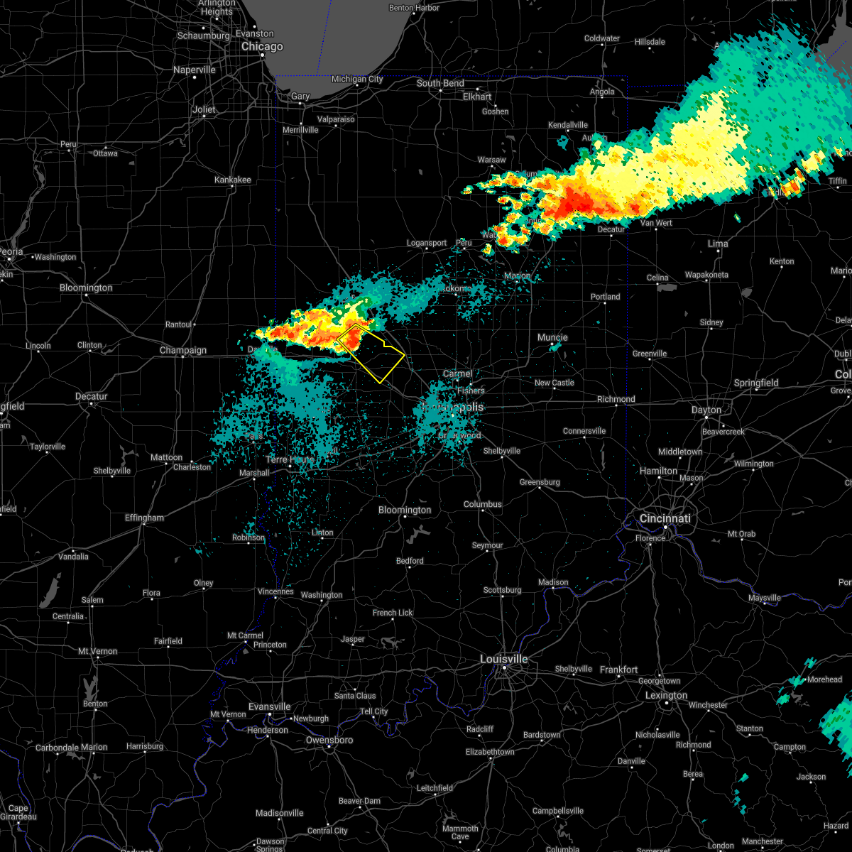 Interactive Hail Maps Hail Map for Darlington, IN