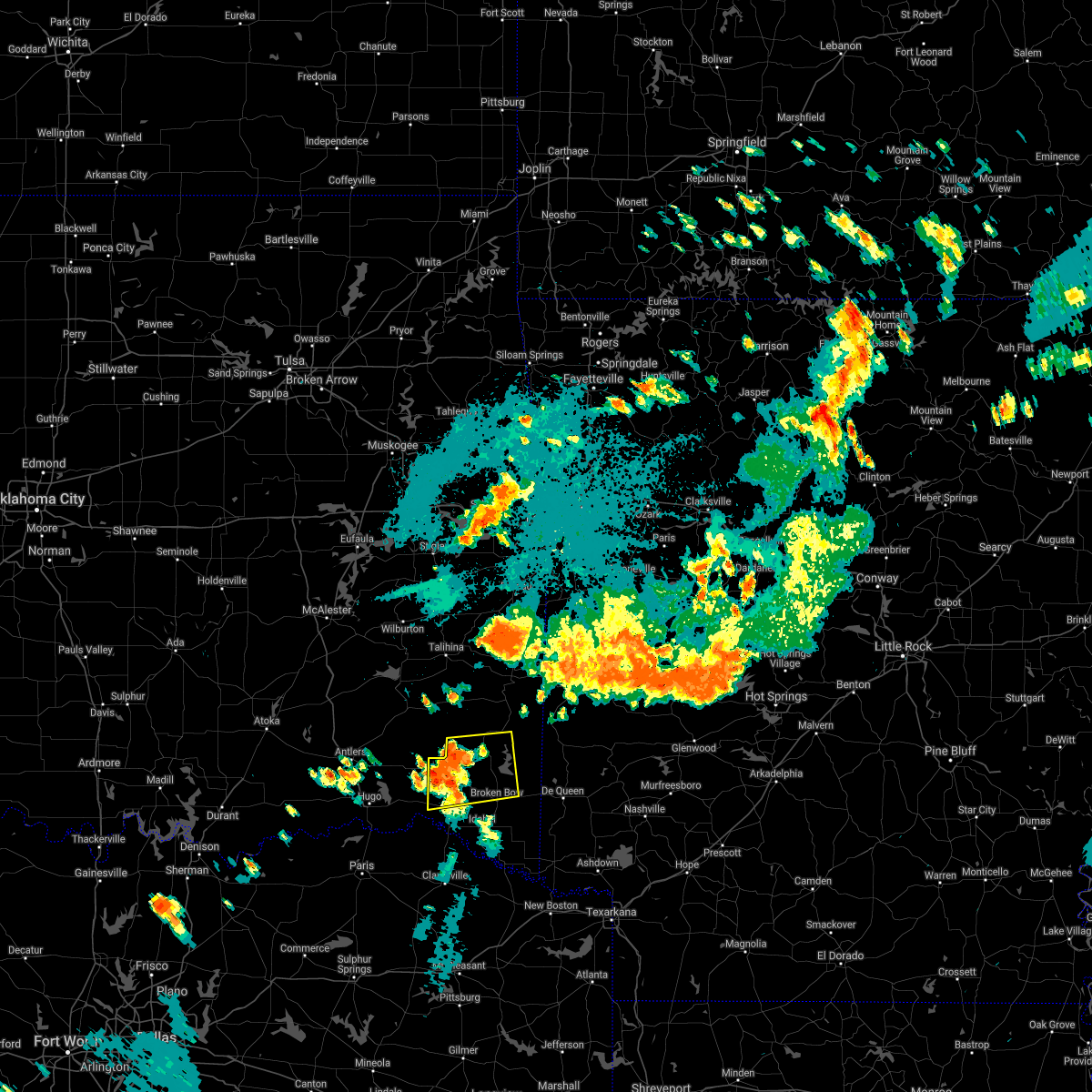 Interactive Hail Maps Hail Map for Valliant, OK