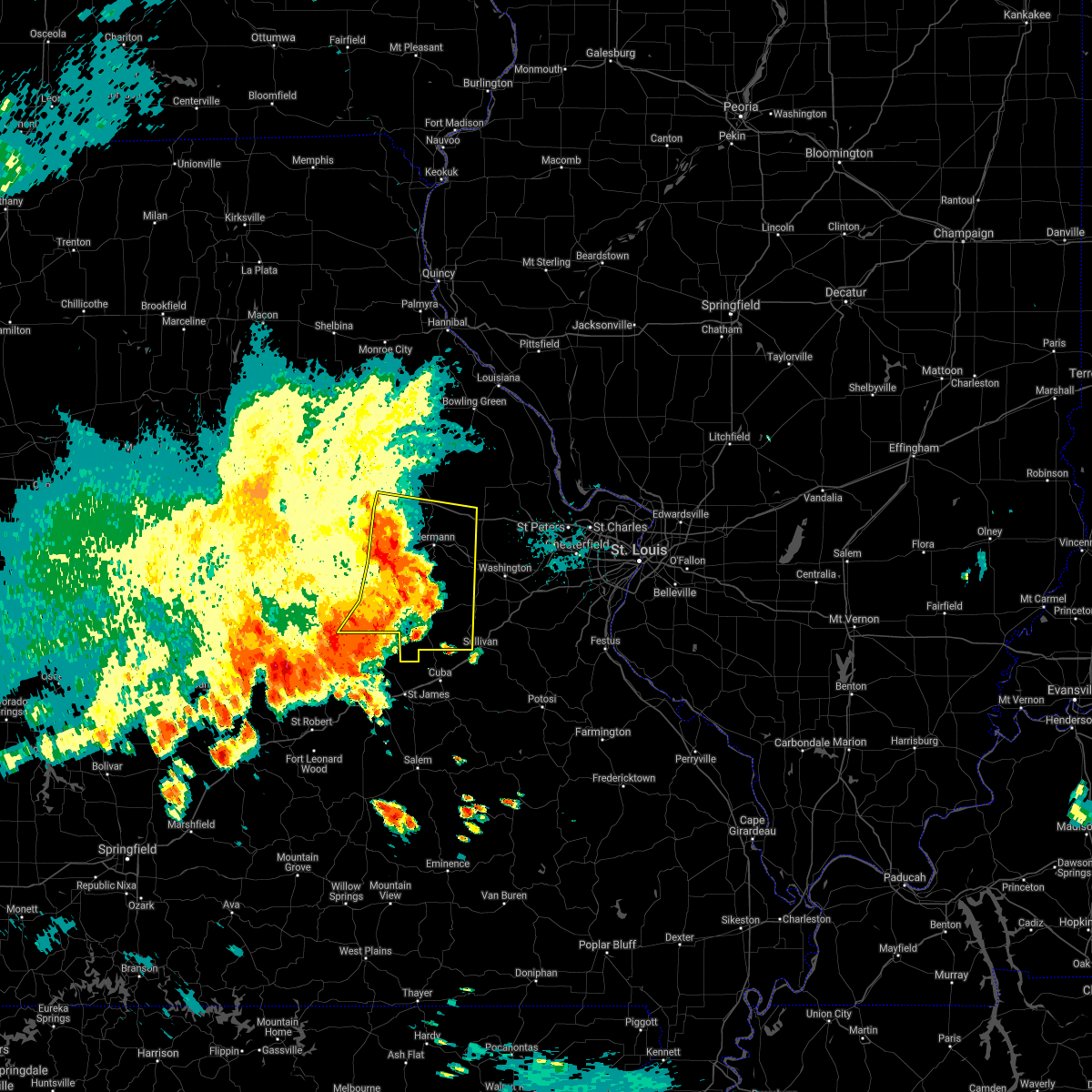 Interactive Hail Maps Hail Map for Bland, MO
