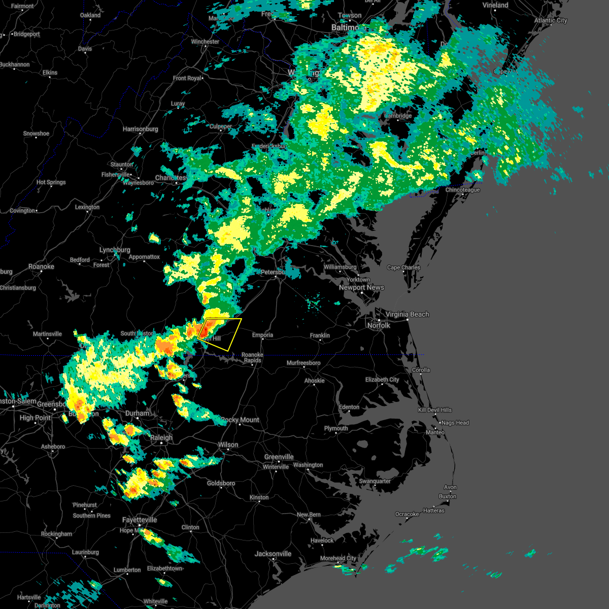 Interactive Hail Maps Hail Map for Lawrenceville, VA