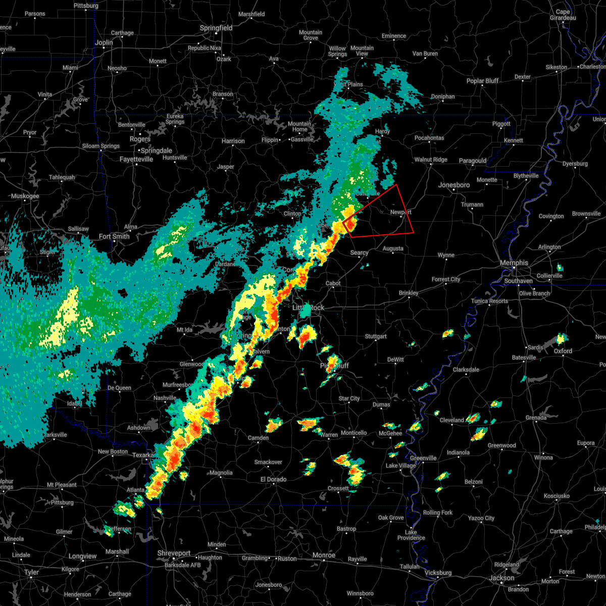 Interactive Hail Maps Hail Map for Sulphur Rock, AR