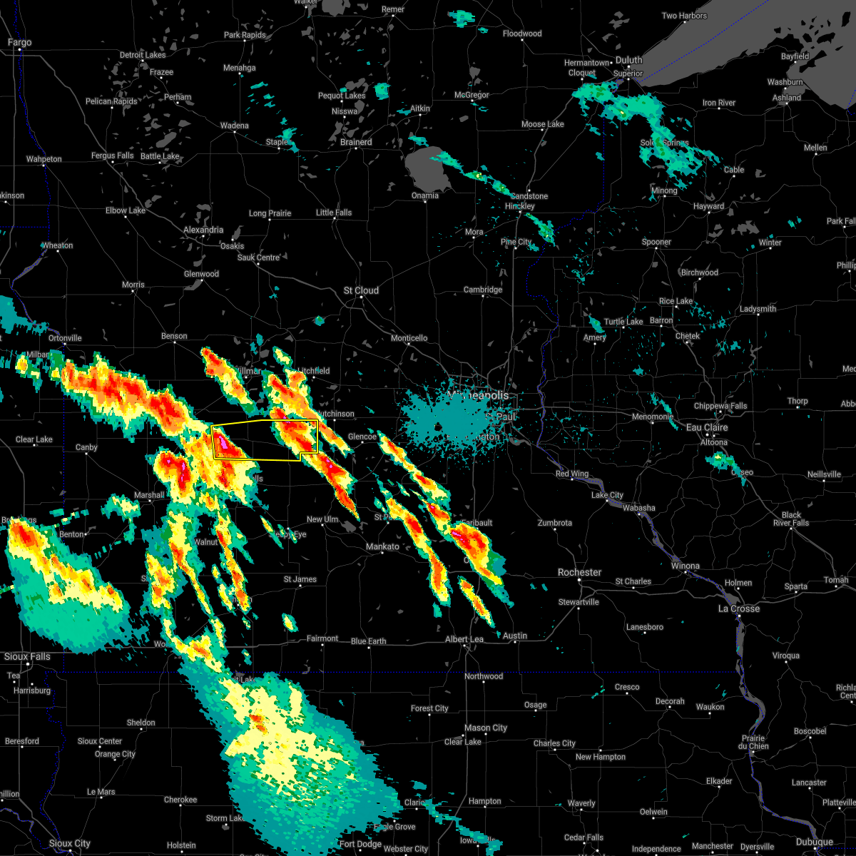 Interactive Hail Maps Hail Map for Bird Island, MN