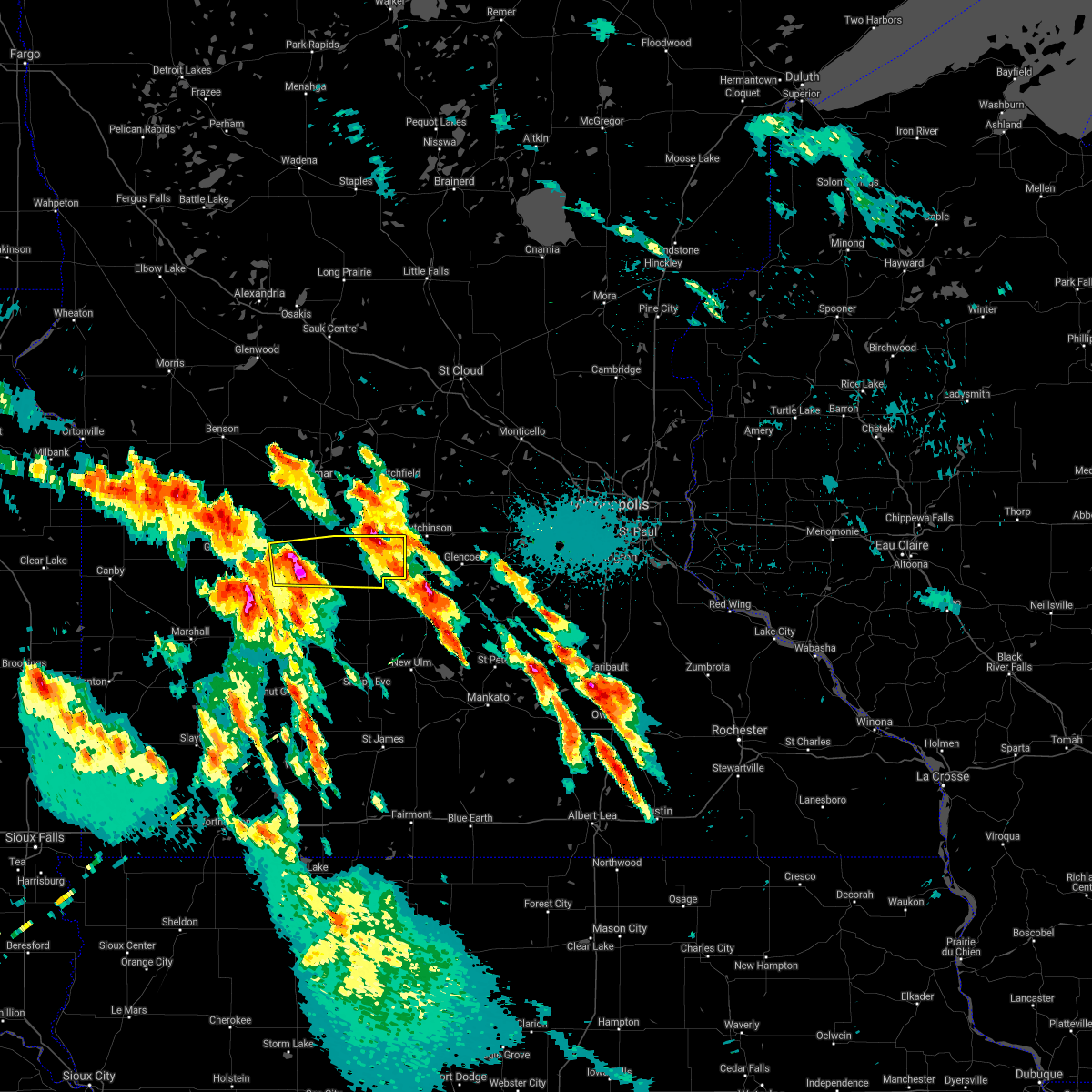 Interactive Hail Maps Hail Map for Bird Island, MN