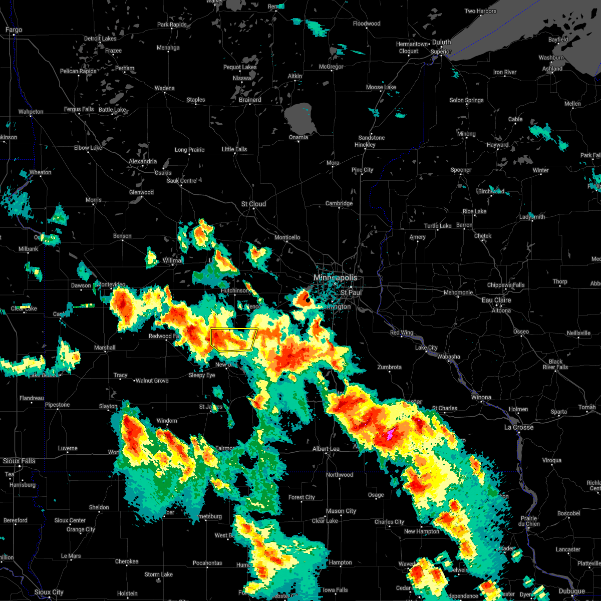 Interactive Hail Maps Hail Map for Lafayette, MN