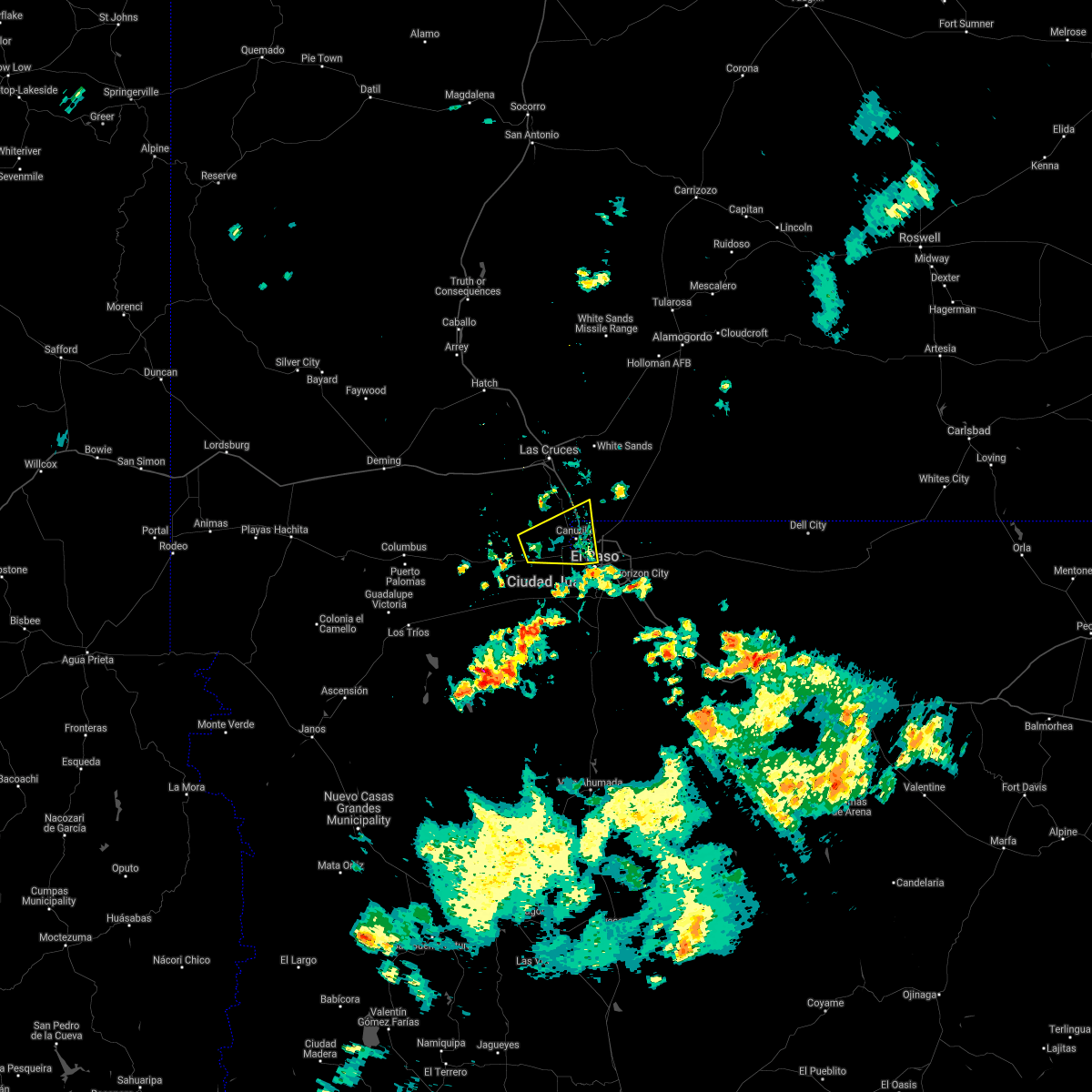Interactive Hail Maps Hail Map for Anthony, NM