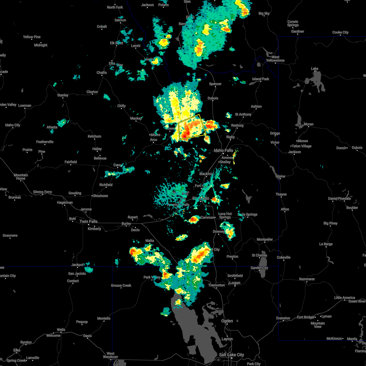 Interactive Hail Maps Hail Map for Mud Lake, ID