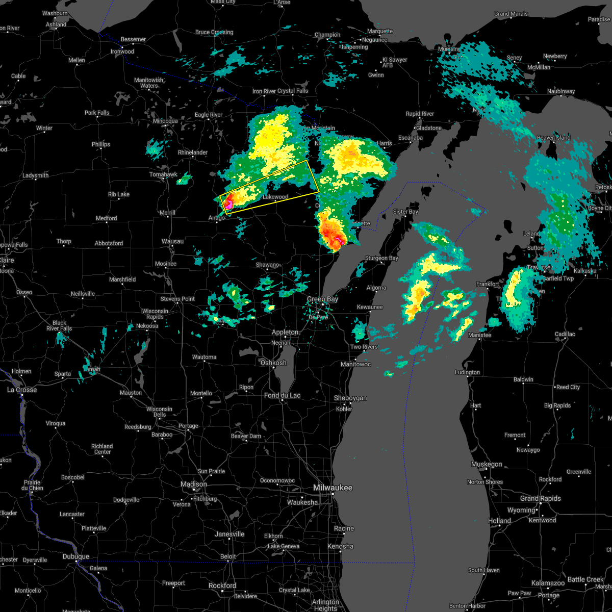 Interactive Hail Maps Hail Map for Wabeno, WI