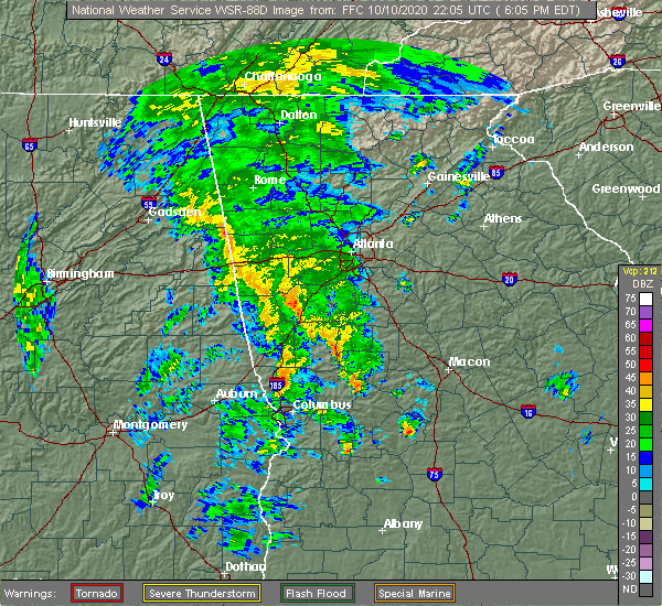 Interactive Hail Maps Hail Map for Fairburn, GA