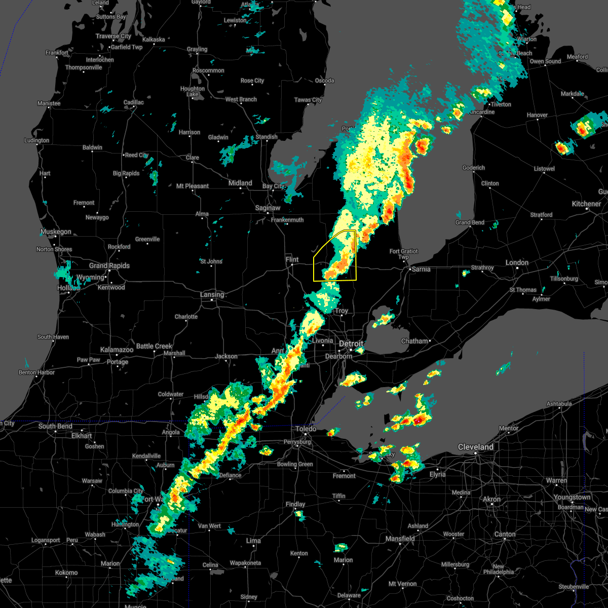 Interactive Hail Maps Hail Map for Lapeer, MI