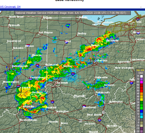 Interactive Hail Maps Hail Map for South Vienna, OH