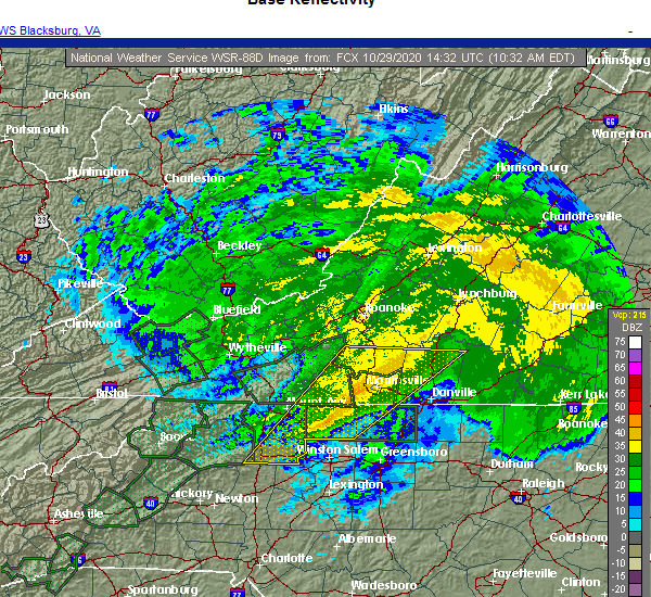 Interactive Hail Maps Hail Map for Martinsville, VA