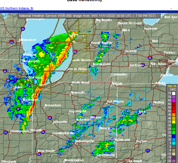 Interactive Hail Maps Hail Map for La Porte, IN